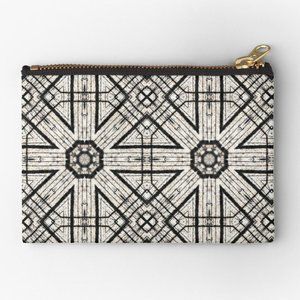 Digital Art "Concrete Kaleidoscope" Zipper Pouch NWT